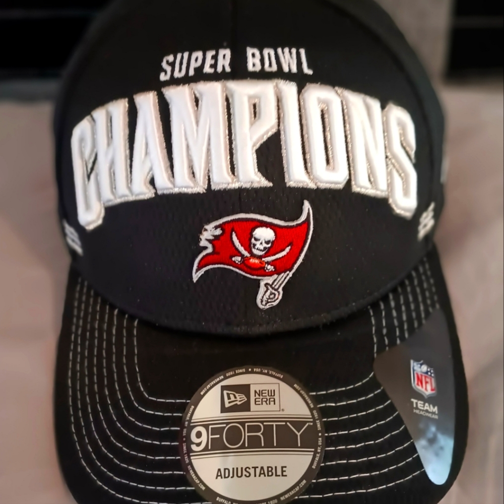 New Era Men's Black Tampa Bay Buccaneers Superbowl LV hat